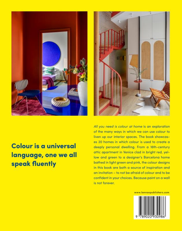 Achterkant van All you need is colour at home