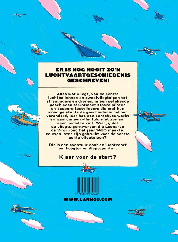 Achterkant van Vliegen!