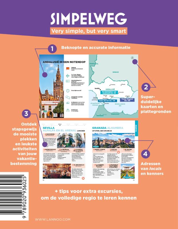 Achterkant van Simpelweg Andalusië