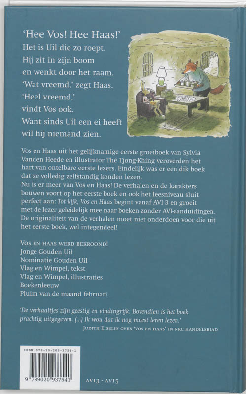 Achterkant van Tot kijk, Vos en Haas