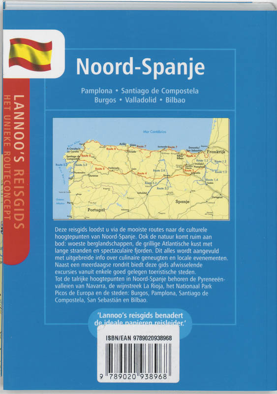 Achterkant van Noord-Spanje