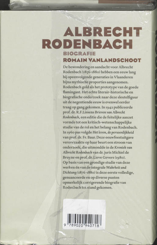 Achterkant van Albrecht Rodenbach
