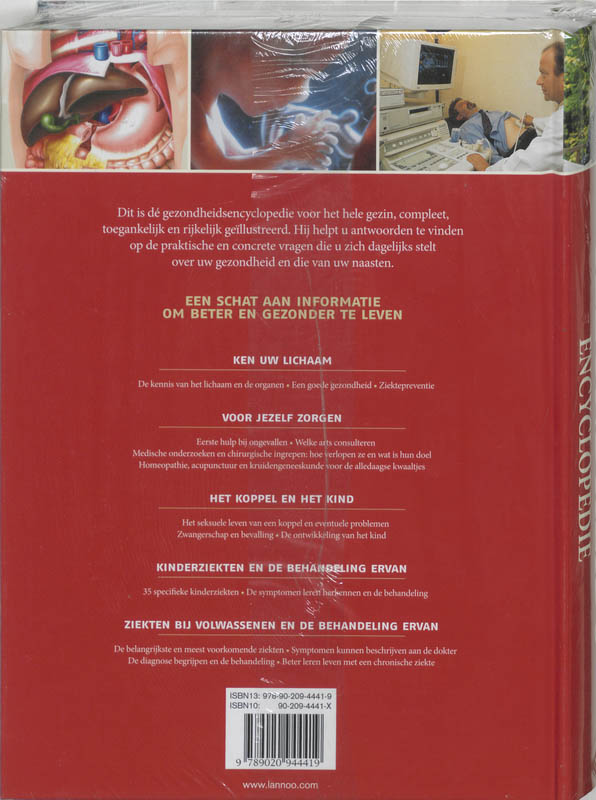 Achterkant van Larousse gezondheidsencyclopedie