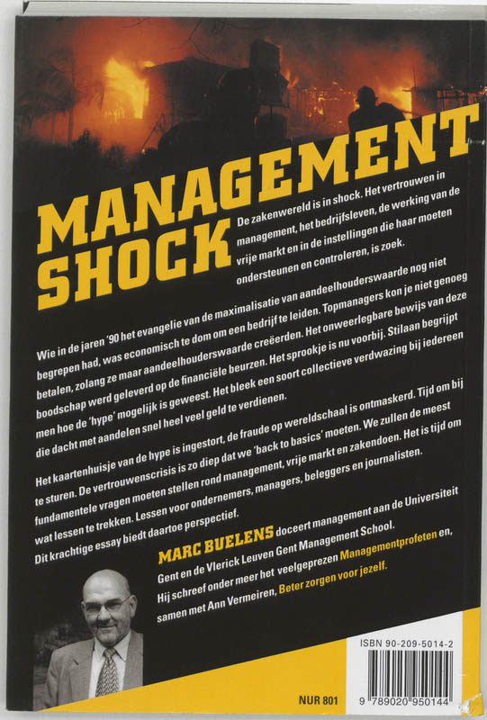 Achterkant van Management shock