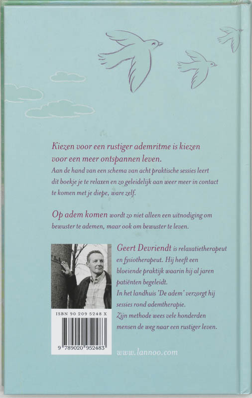 Achterkant van Op adem komen