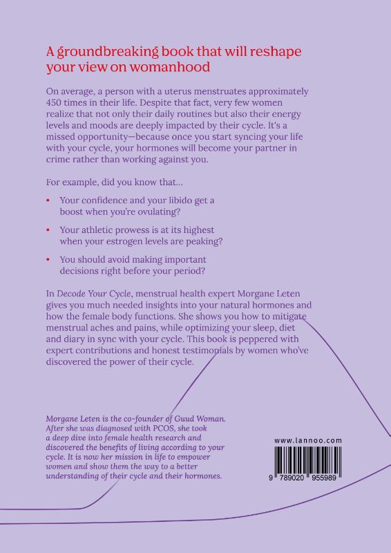 Achterkant van Decode Your Cycle