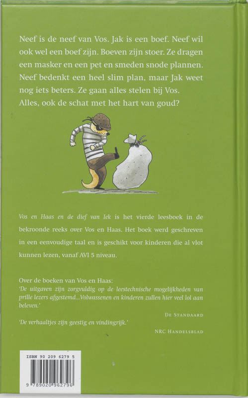 Achterkant van Vos en Haas en de dief van Iek