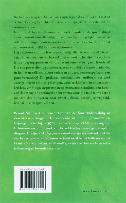 Achterkant van Spiritualiteit als levenskunst