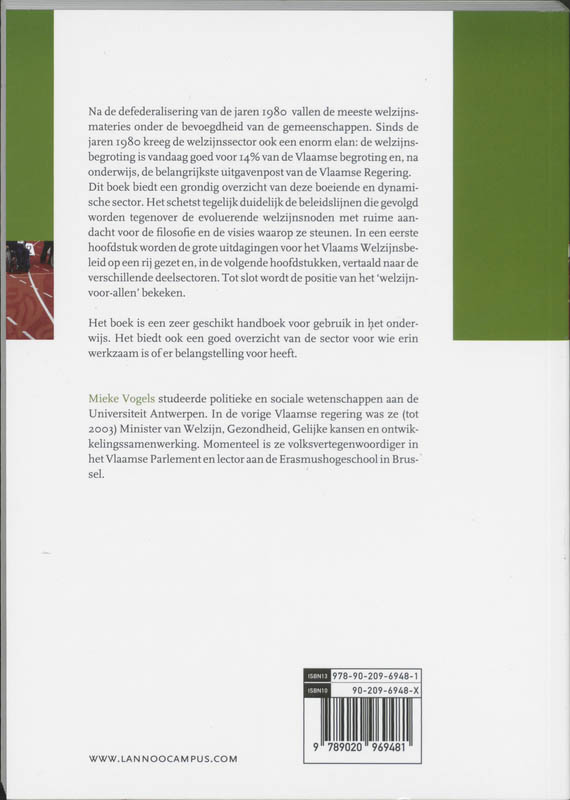 Achterkant van Welzijnsbeleid in Vlaanderen