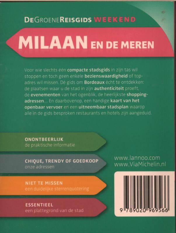 Achterkant van Milaan en de meren