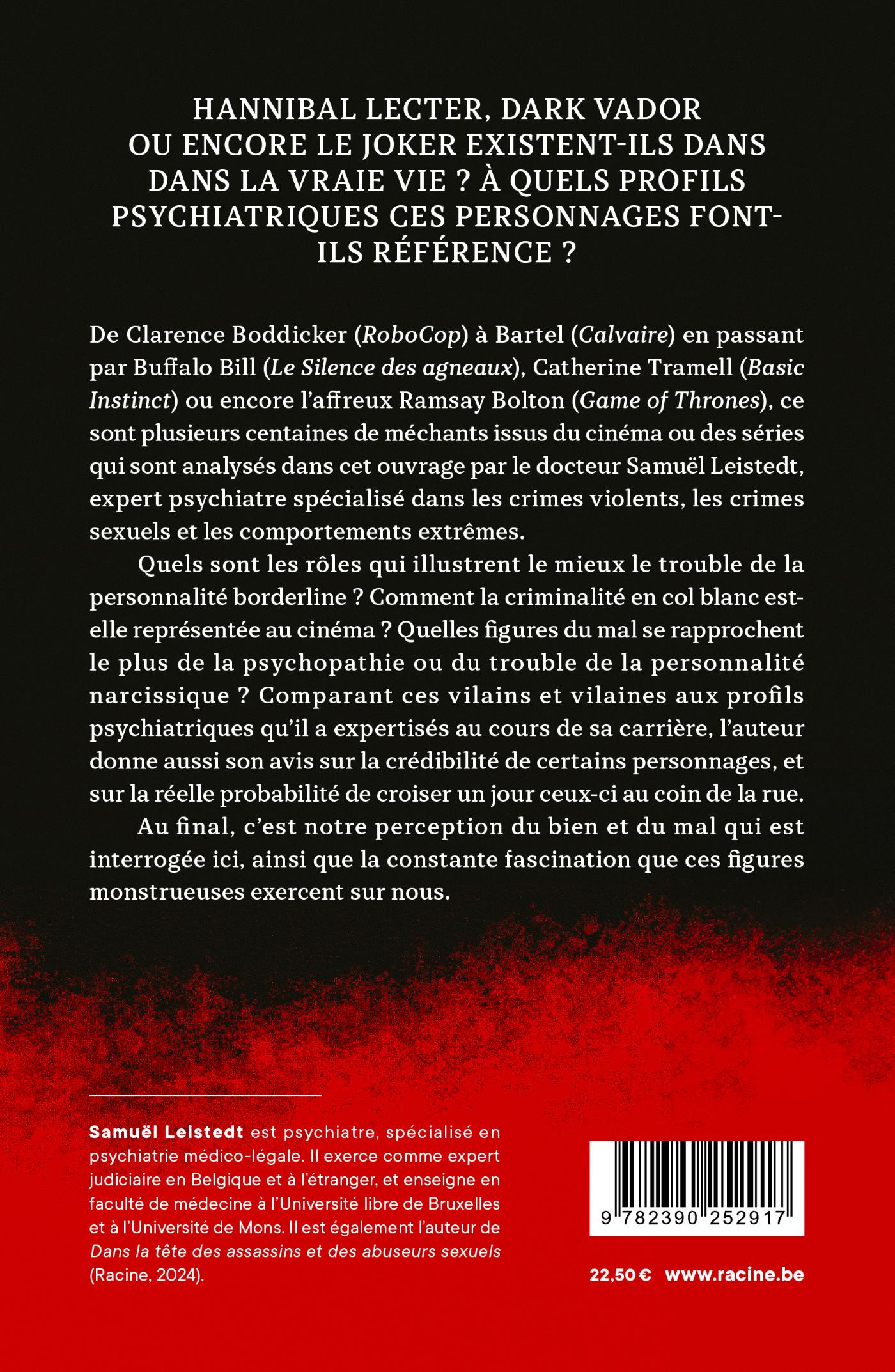 Achterkant van Les méchants du cinéma