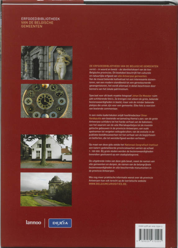 Achterkant van De provincie Antwerpen