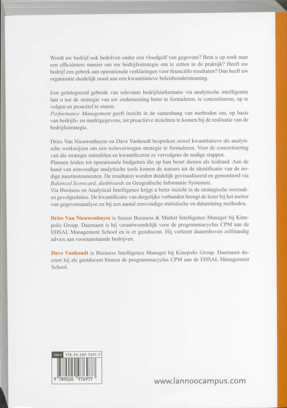 Achterkant van Performance management