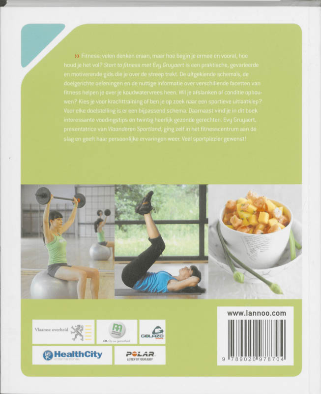 Achterkant van Start to fitness