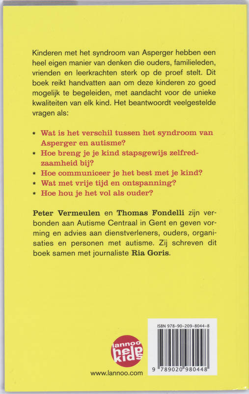 Achterkant van Syndroom van Asperger