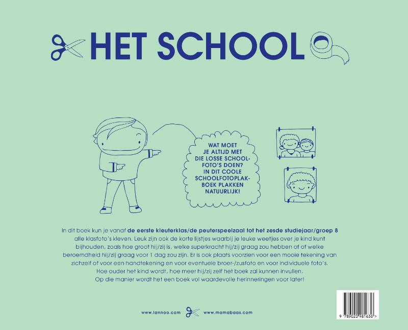 Achterkant van Het Schoolfotoboek