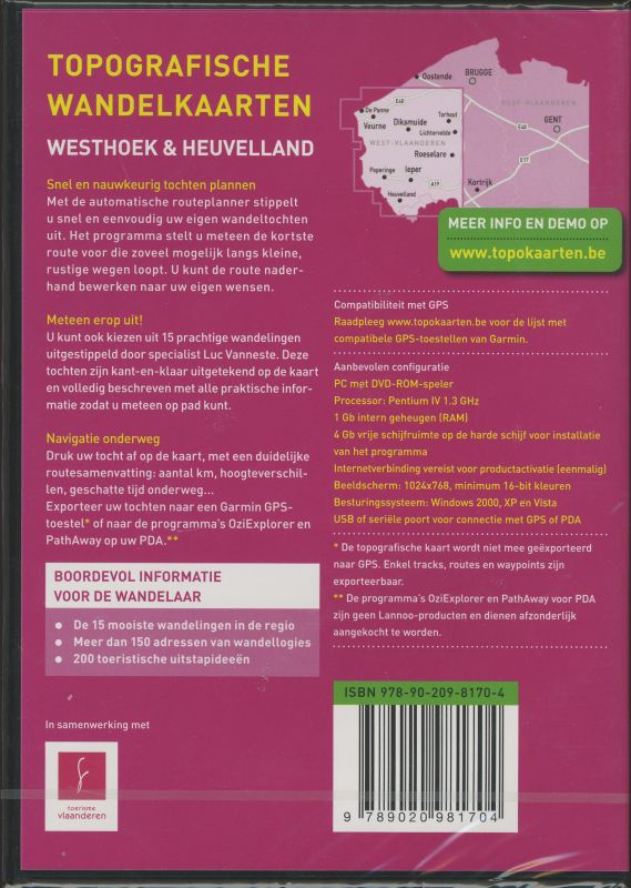 Achterkant van Westhoek & Heuvelland