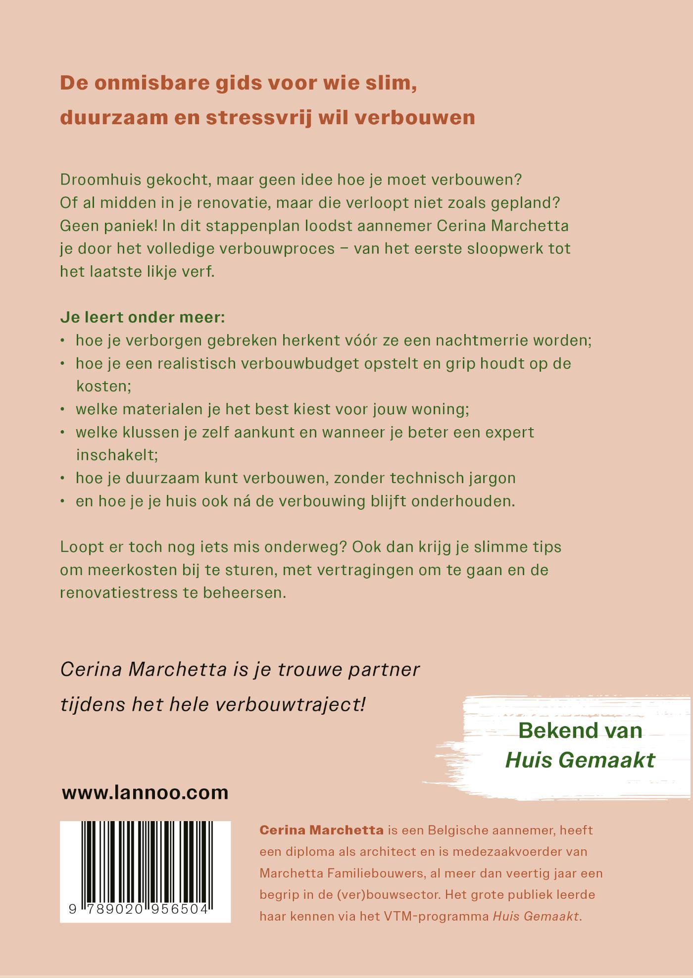 Achterkant van De verbouwgids