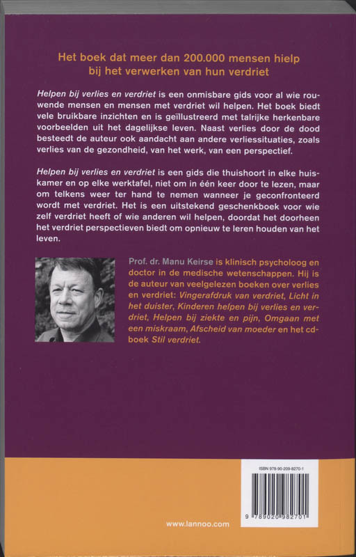 Achterkant van Helpen bij verlies en verdriet