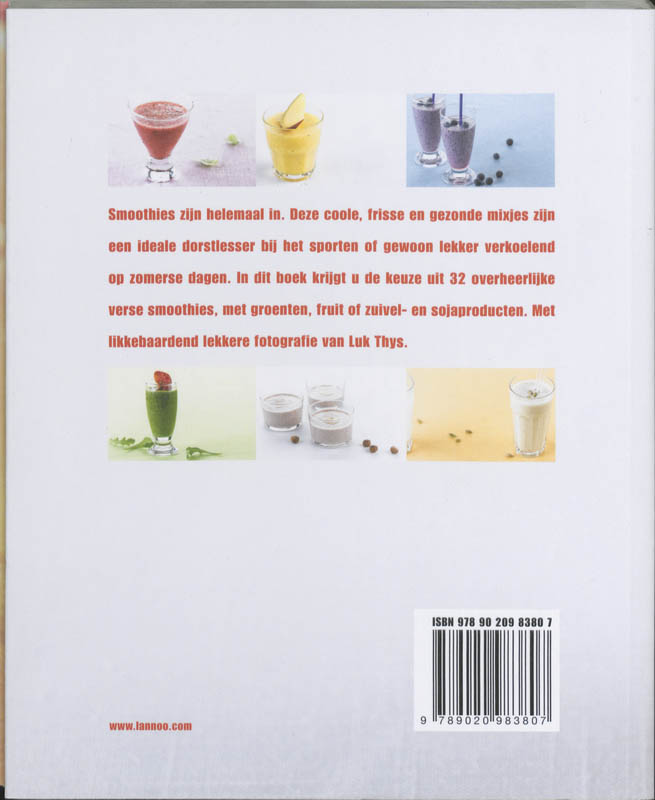Achterkant van Smoothies