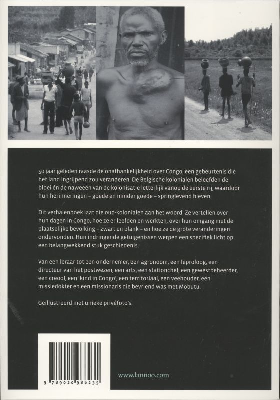 Achterkant van Onze dagen in Congo