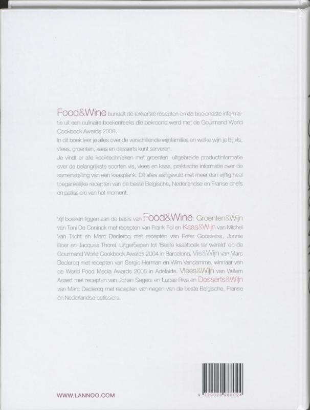 Achterkant van Food & Wine
