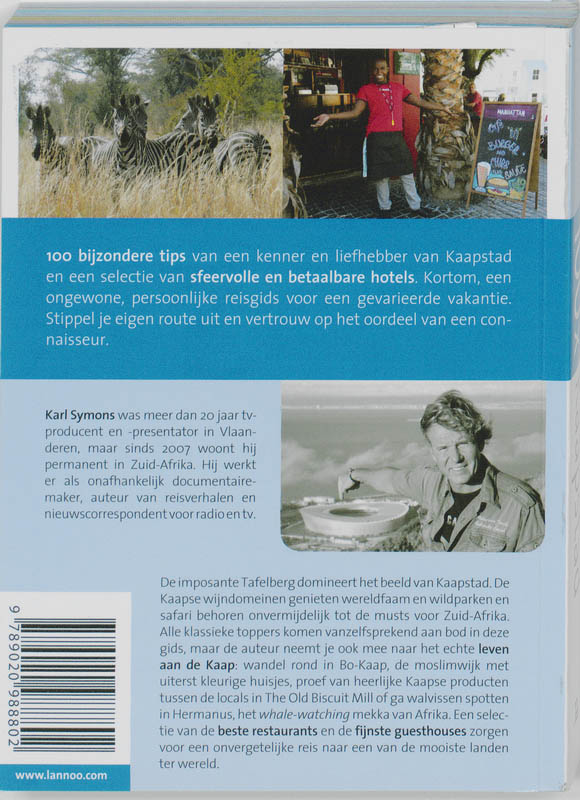 Achterkant van 100x Kaapstad
