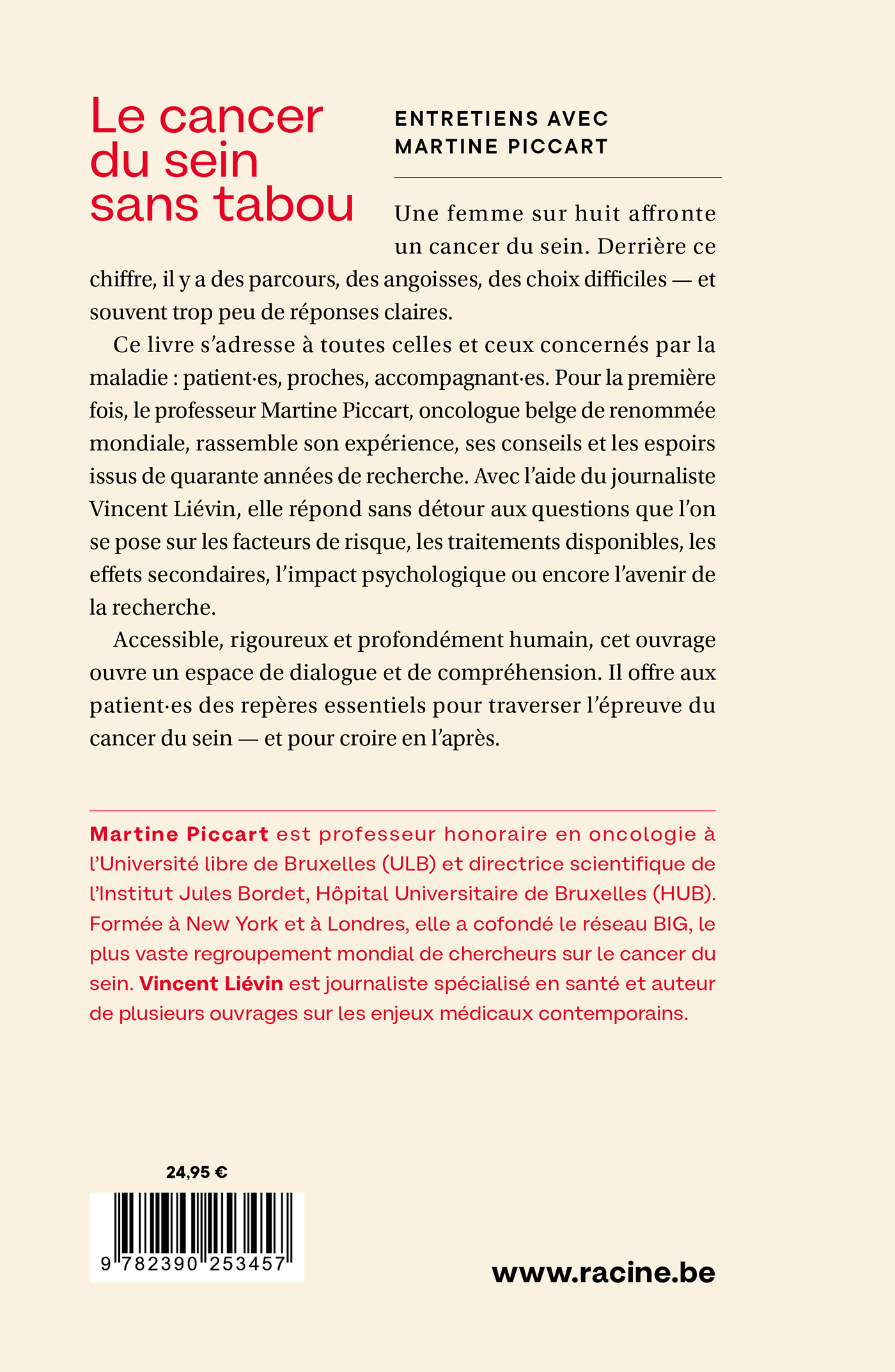 Achterkant van Le cancer du sein sans tabou