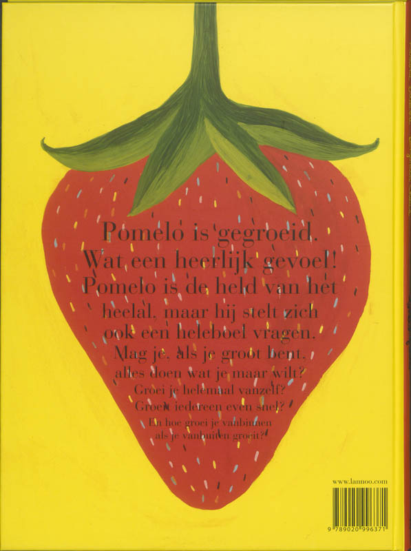 Achterkant van Pomelo groeit