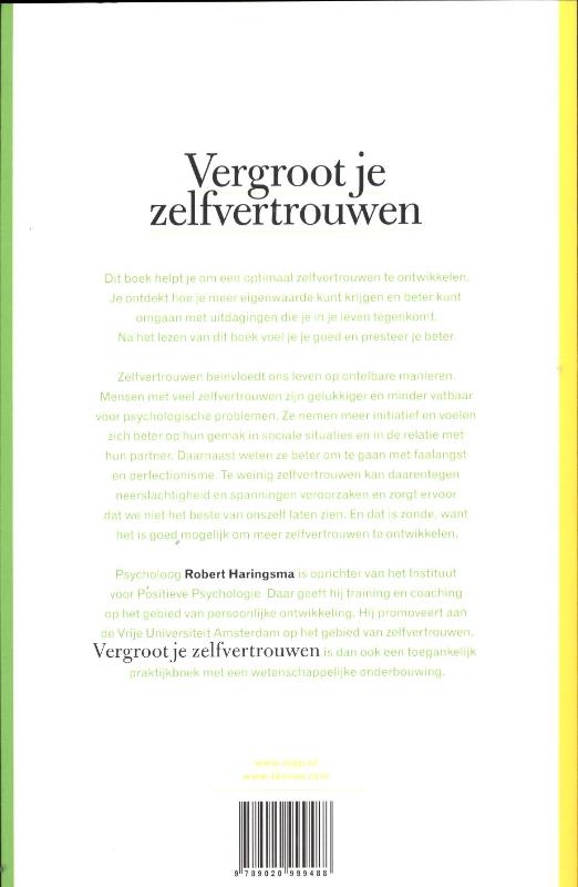 Achterkant van Vergroot je zelfvertrouwen