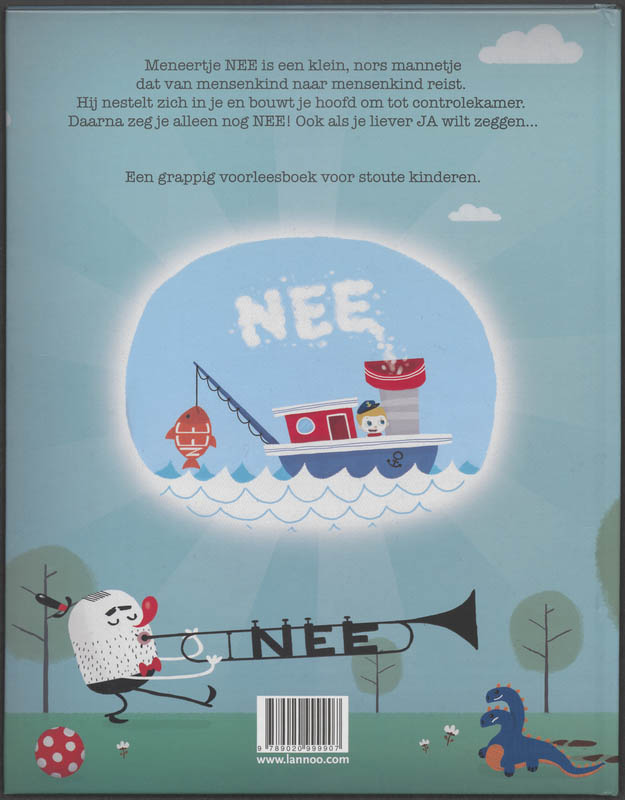 Achterkant van Meneertje nee