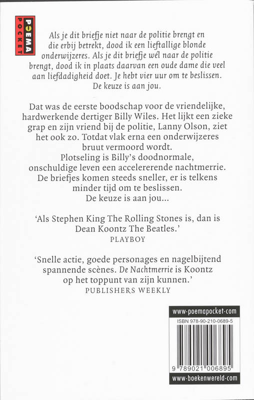 Achterkant van De nachtmerrie