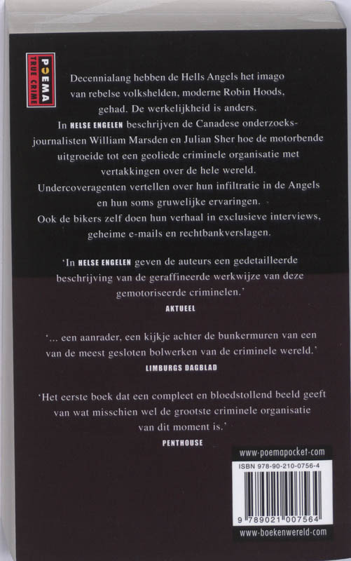 Achterkant van Helse Engelen