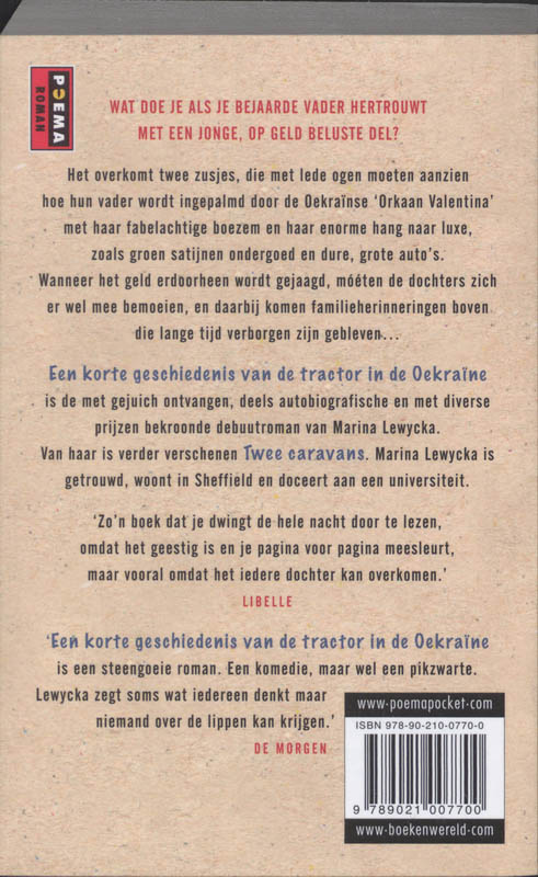 Achterkant van Een korte geschiedenis van de tractor in de Oekraine