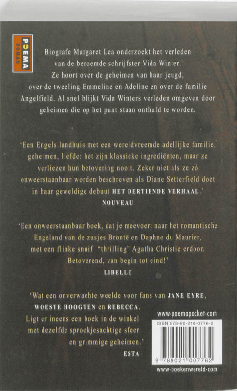 Achterkant van Het dertiende verhaal
