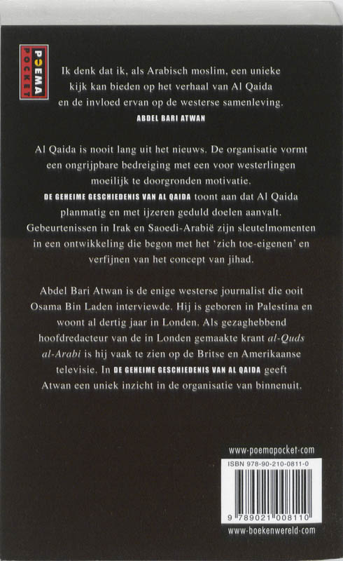 Achterkant van De geheime geschiedenis van Al Qaida