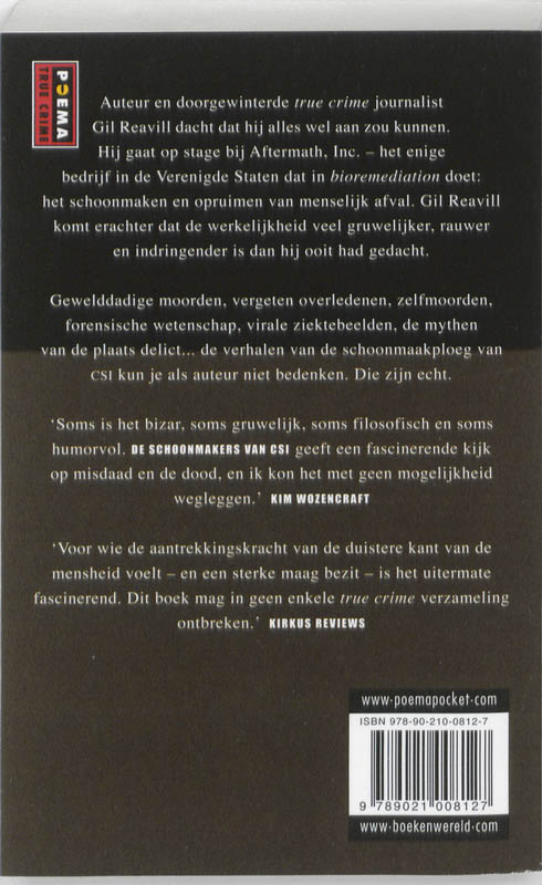 Achterkant van De schoonmakers van CSI