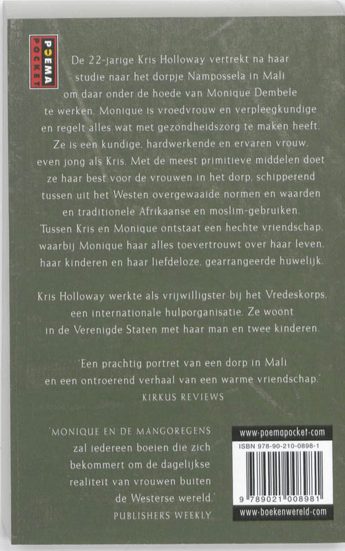 Achterkant van Monique en de mangoregens