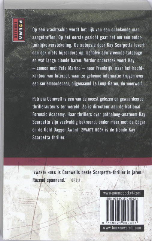 Achterkant van Zwarte hoek