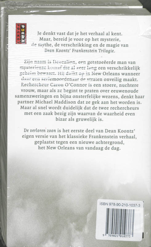 Achterkant van Frankenstein 1 & 2 pakket