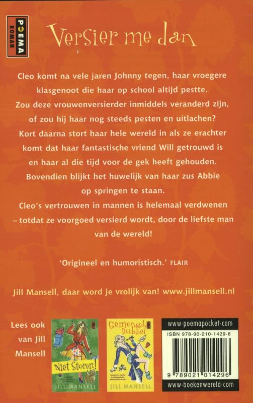 Achterkant van Versier me dan