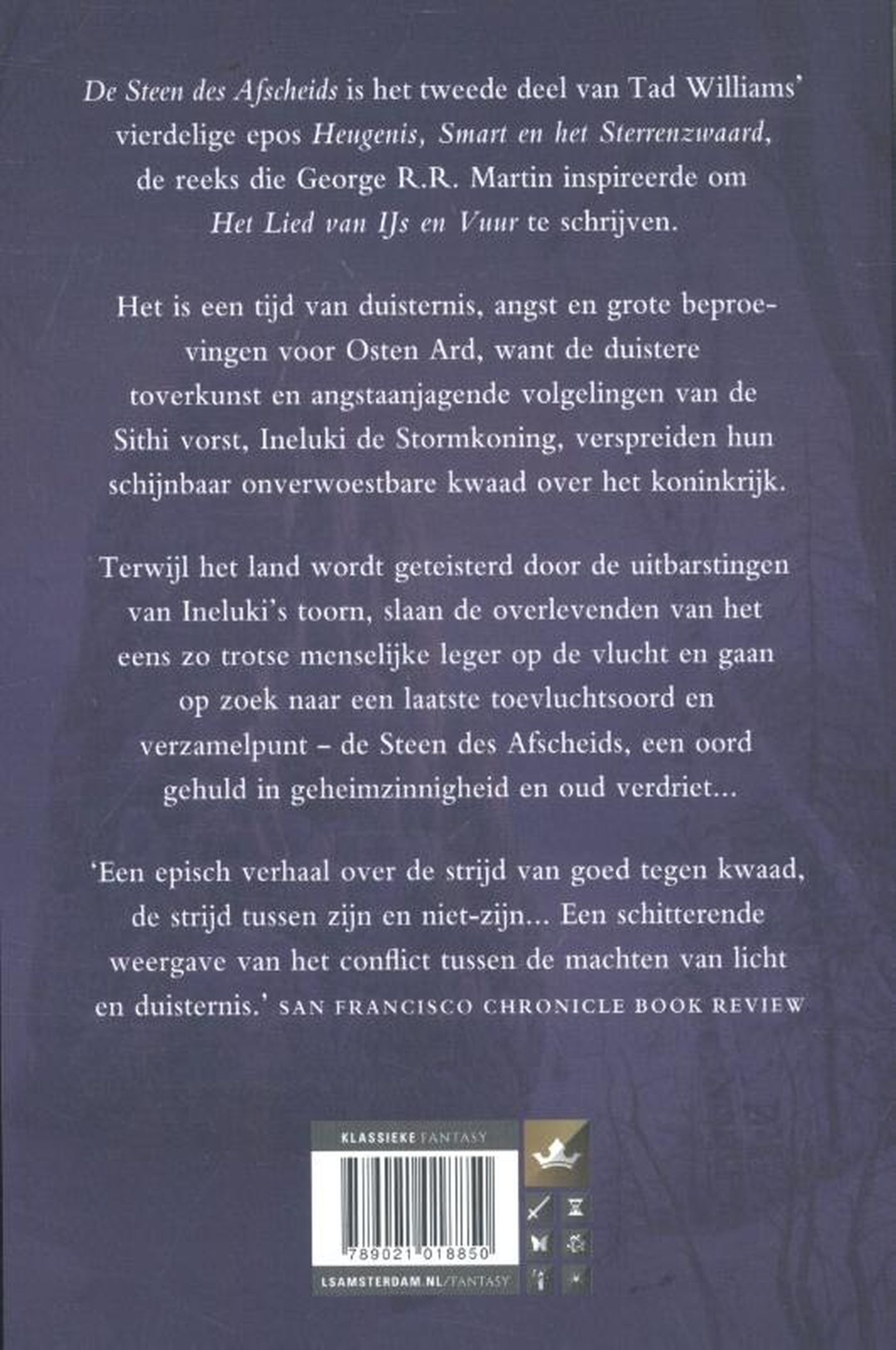 Achterkant van De steen des afscheids