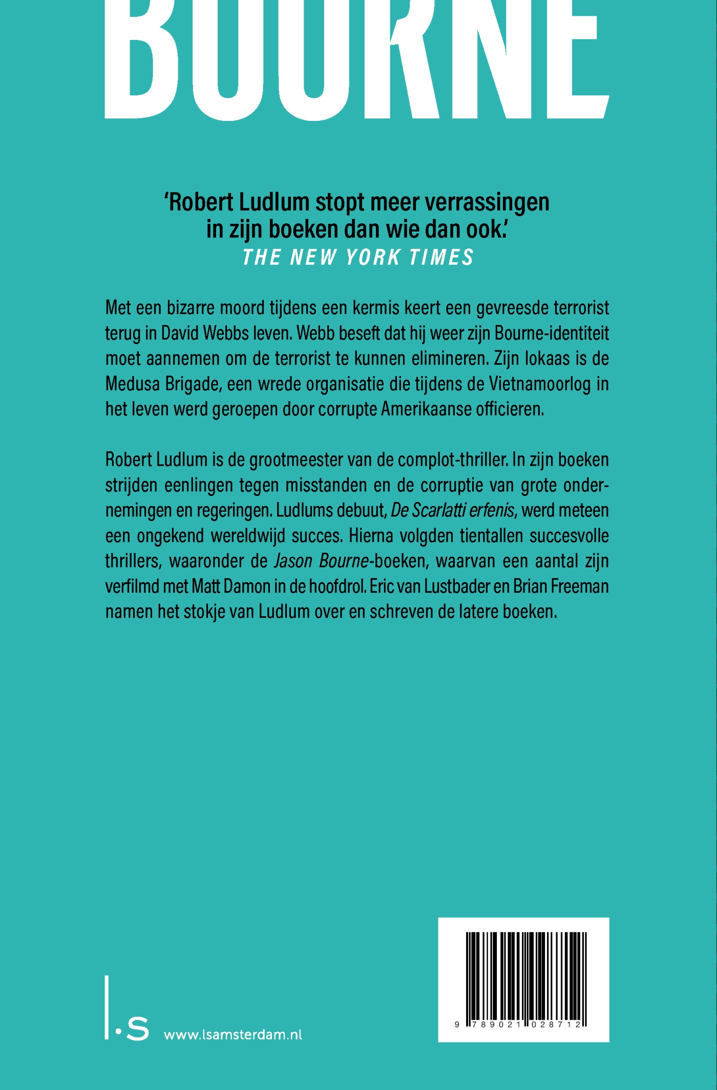 Achterkant van Het Bourne ultimatum