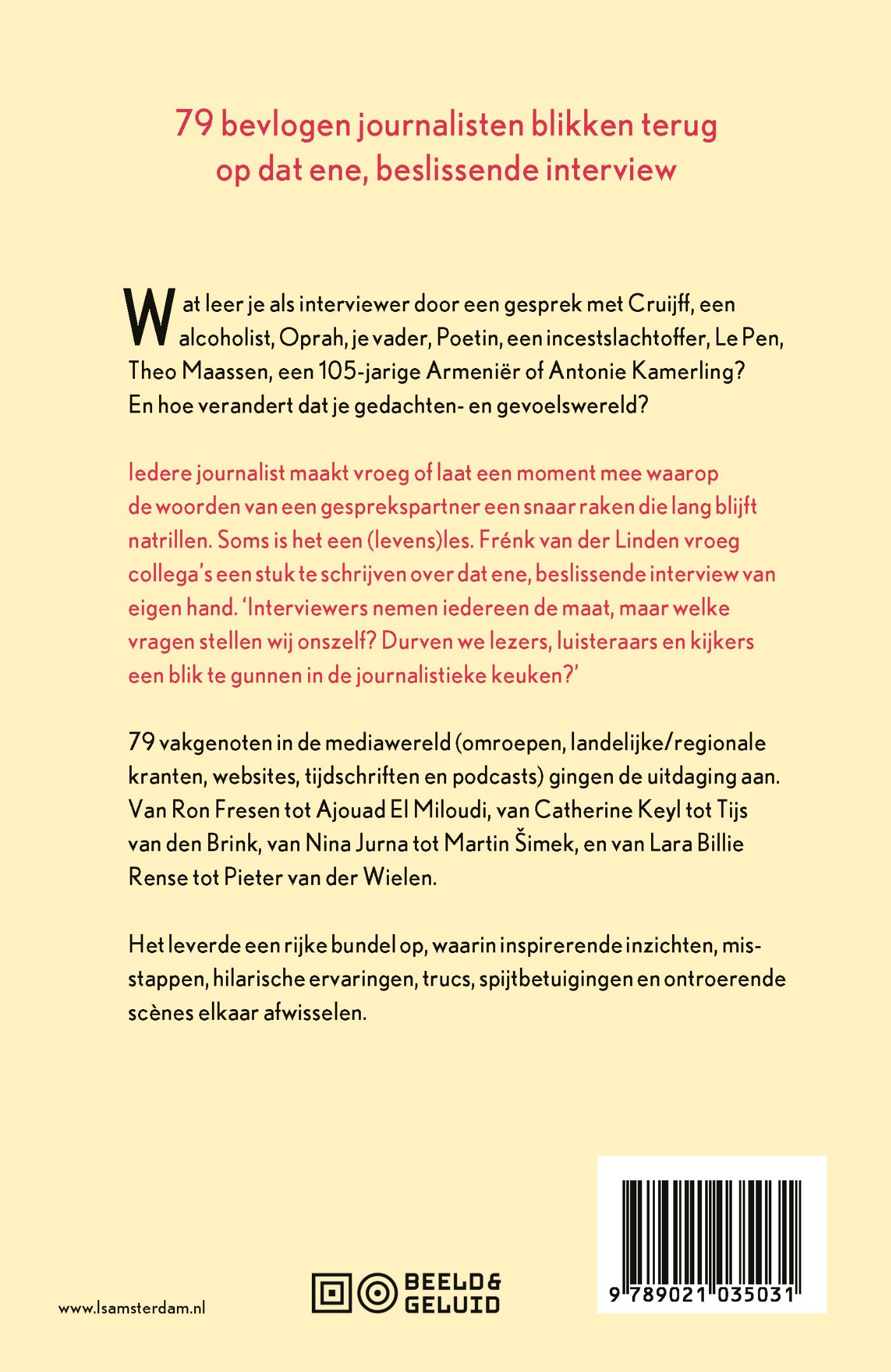Achterkant van In de spiegel