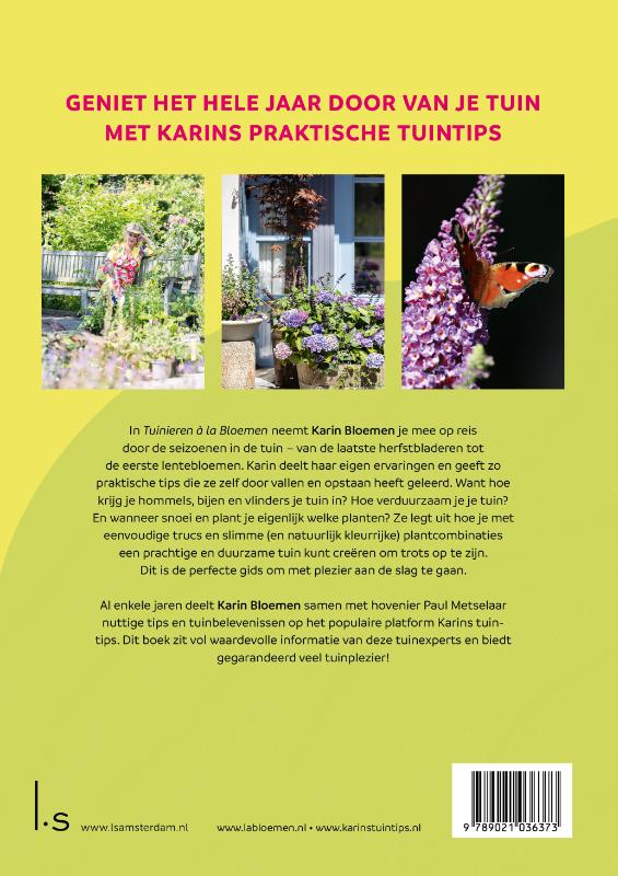 Achterkant van Tuinieren à la Bloemen