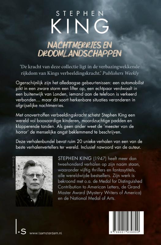 Achterkant van Nachtmerries en droomlandschappen