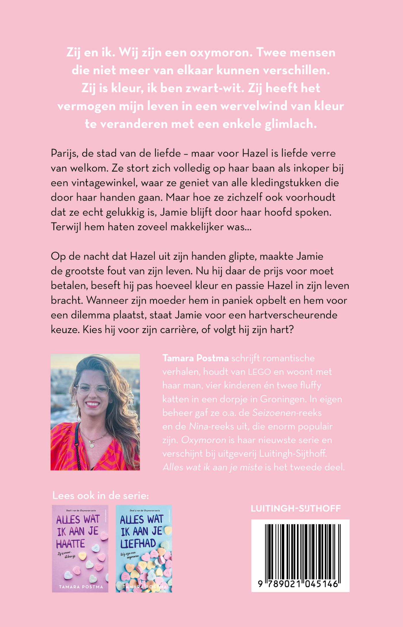 Achterkant van Alles wat ik aan je miste