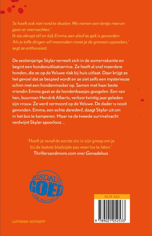 Achterkant van Uitgelaten