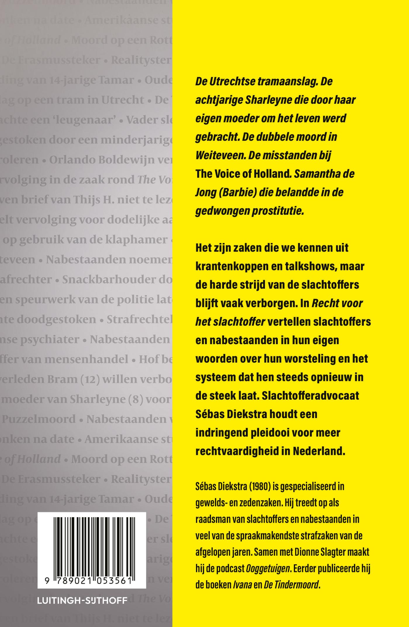 Achterkant van Recht voor het slachtoffer