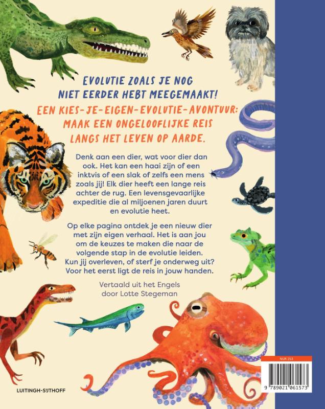 Achterkant van Kies je eigen evolutie